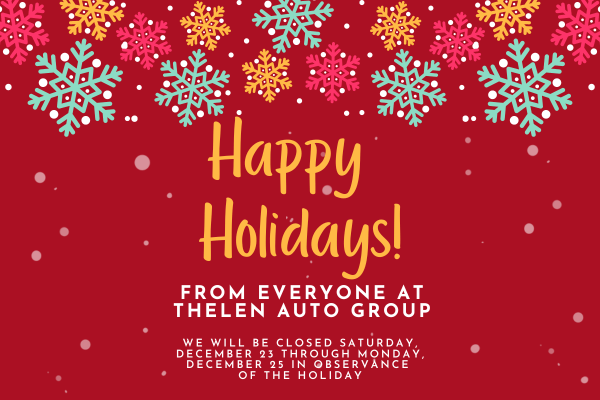 Happy Holidays from Thelen Mazda in Bay City, MI