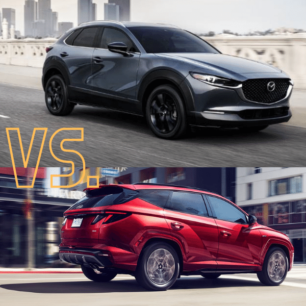 2022 Mazda CX-30 / 2022 Hyundai Tucson Comparison at Thelen Mazda in Bay City, MI