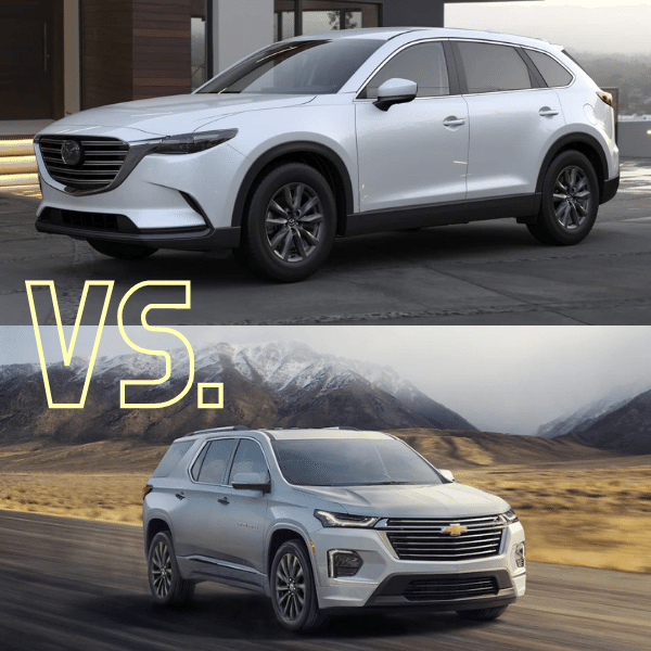 2022 Mazda CX-9 / 2022 Chevrolet Traverse Comparison at Thelen Mazda in Bay City, MI