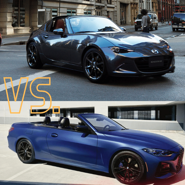 2022 Mazda MX-5 Miata / 2022 BMW 4-Series Convertible Comparison at Thelen Mazda in Bay City, MI