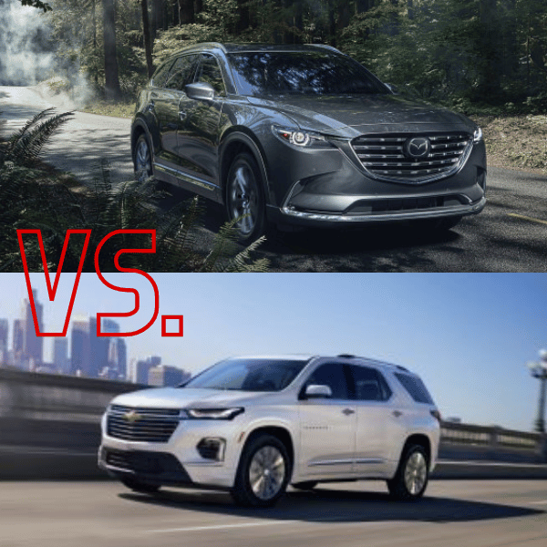 2023 Mazda CX-9 / 2023 Chevrolet Traverse Comparison